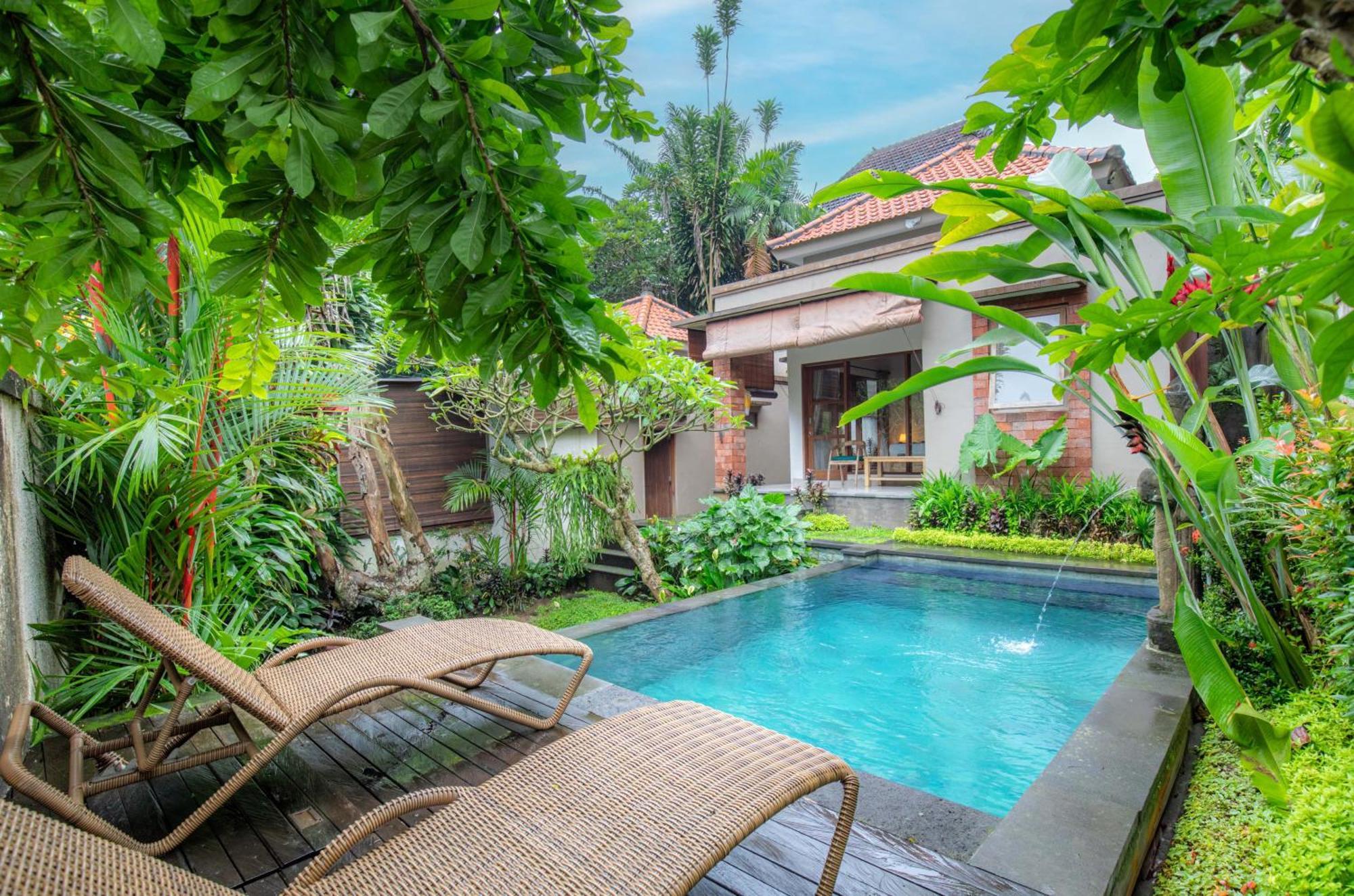 Sari Bamboo Villas Ubud Exterior foto