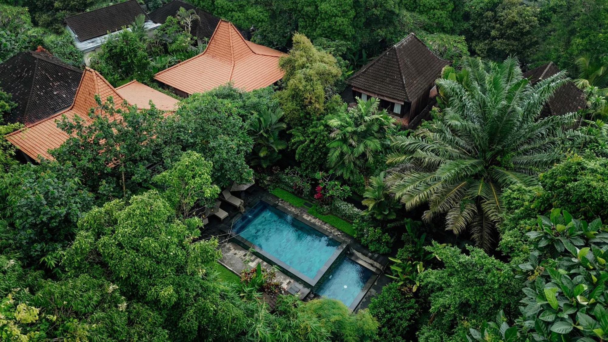 Sari Bamboo Villas Ubud Exterior foto