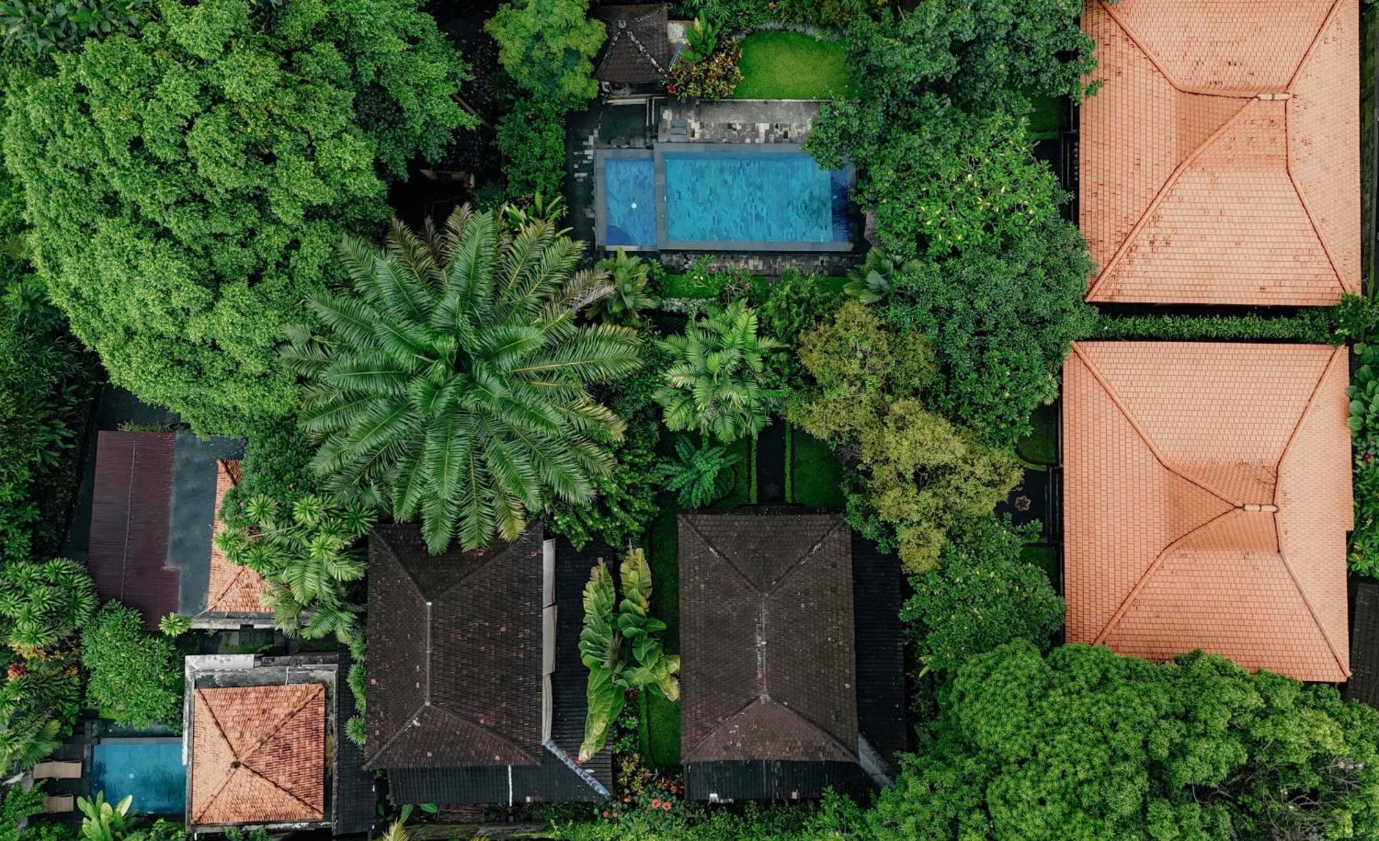 Sari Bamboo Villas Ubud Exterior foto